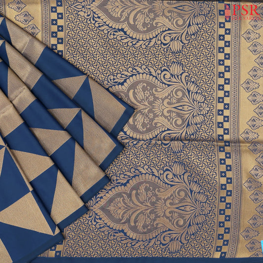 Prussian Blue Soft Art Silk Saree