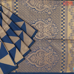 Prussian Blue Soft Art Silk Saree