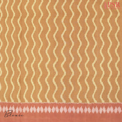 Mustard Ikkat Cotton Saree