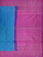 Peacock Blue Soft Art Silk Saree