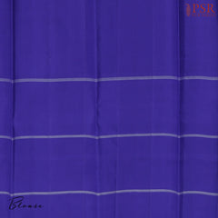 Ginger Beige & Royal Blue Kanchipuram Silk Saree