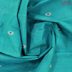 Teal Blue Kanchi Cotton Saree