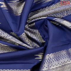 Berry Blue Kanchipuram Silk Saree