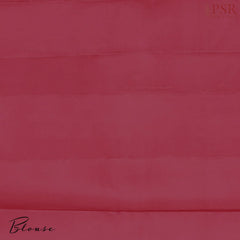 Crimson Kanchipuram Jacquard Silk Saree