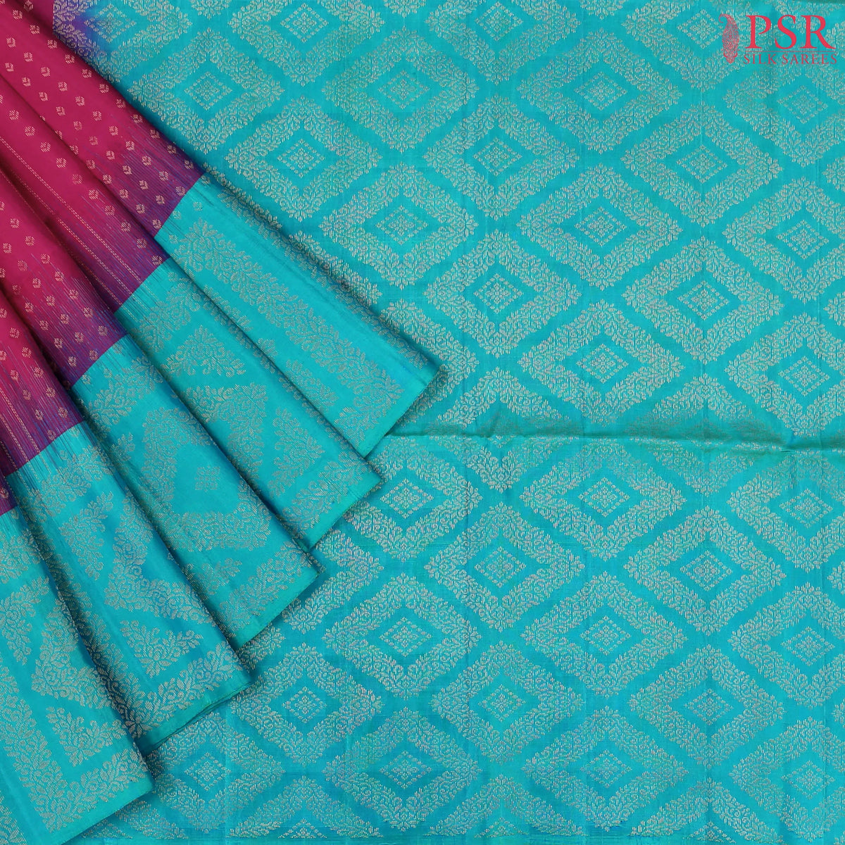 Rani Pink Soft Silk Saree