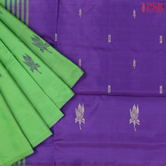 Parakeet Green Vazhainaar Silk Saree
