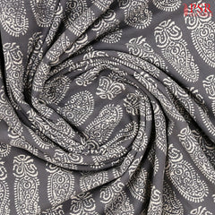 Grey Jaipur Cotton Print Running Material