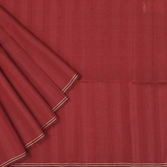 Turkey Red Jute Soft Silk Saree