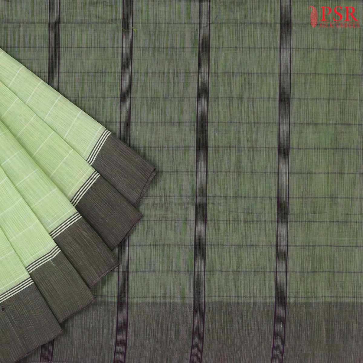 Pastel Green Kanchi Cotton Saree