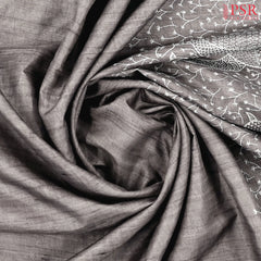 Beaver Brown Semi Tussar Saree