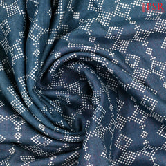 Teal Blue Linen Saree