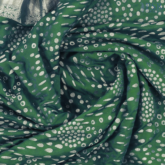 Dark Green Georgette Saree