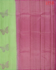 Light Parakeet Green Kanchipuram Silk Saree