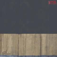 Cement Grey Semi Patola Silk Cotton Saree