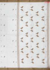 White Byloom Cotton Saree
