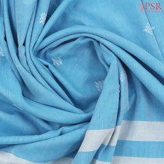 Sky Blue Byloom Cotton Saree