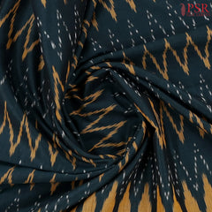 Bottle Green Ikkat Cotton Saree