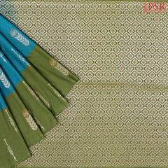 Teal Blue Soft Art Silk Saree