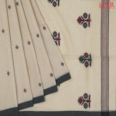 Beige Byloom Cotton Saree