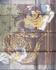 Olive Fog Kadhi Tussar Silk Saree