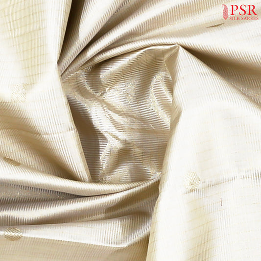 Kerala Beige Kanchipuram Silk Saree