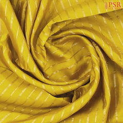 Olive Yellow Chiniya Silk Saree
