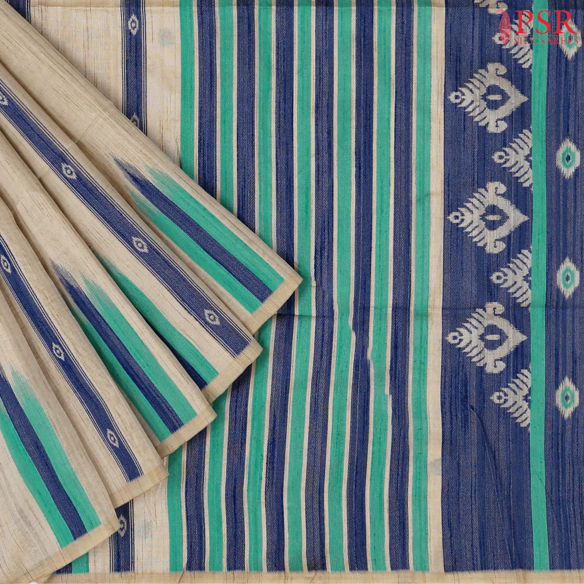 Royal Beige Ghicha Cotton Saree