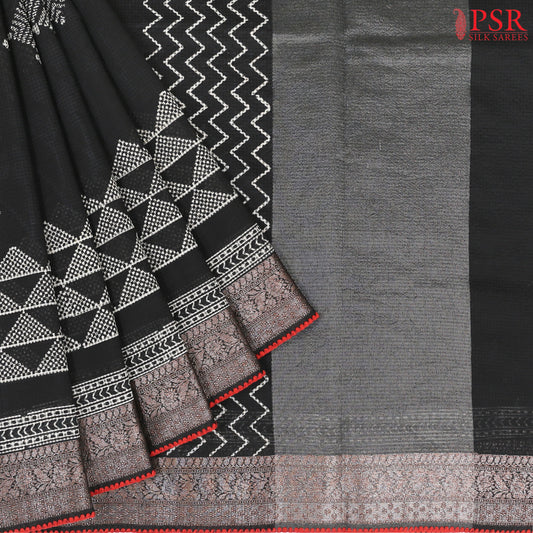 Black Silk Cotton Saree