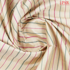 Light Beige Kanchipuram Silk Saree