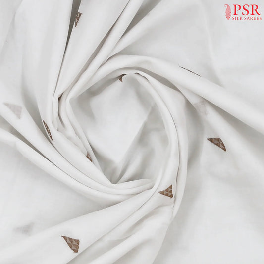 White Byloom Cotton Saree