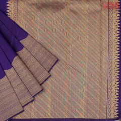 Spanish Violet Kanchipuram Silk Saree