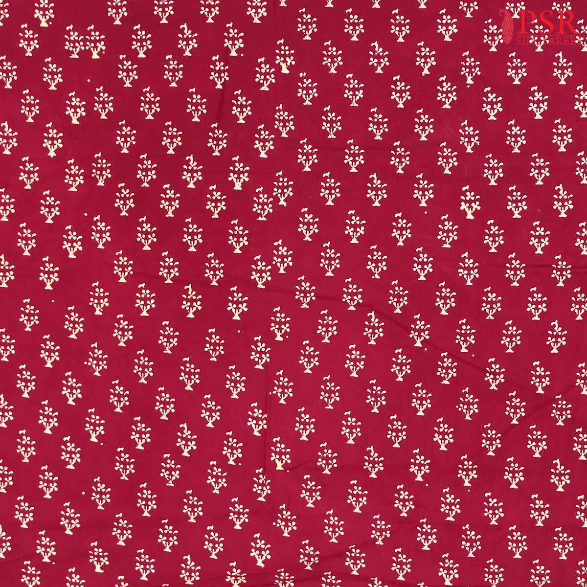 Wine Purple Cotton Print Running Material