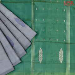 Cement Grey Vazhainaar Silk Saree