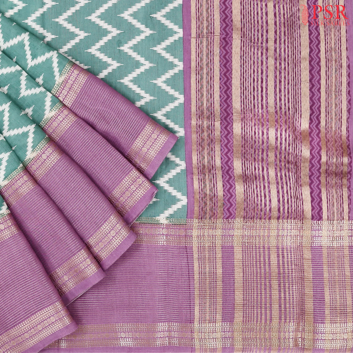 Ocean Jade Assam Saree