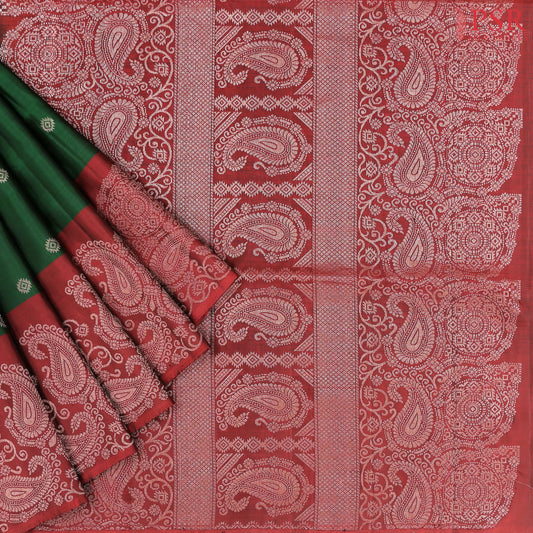 Dark Green Soft Silk Saree