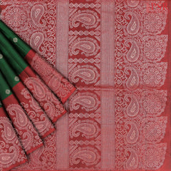 Dark Green Soft Silk Saree