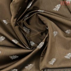 Dark Taupe Soft Art Silk Saree