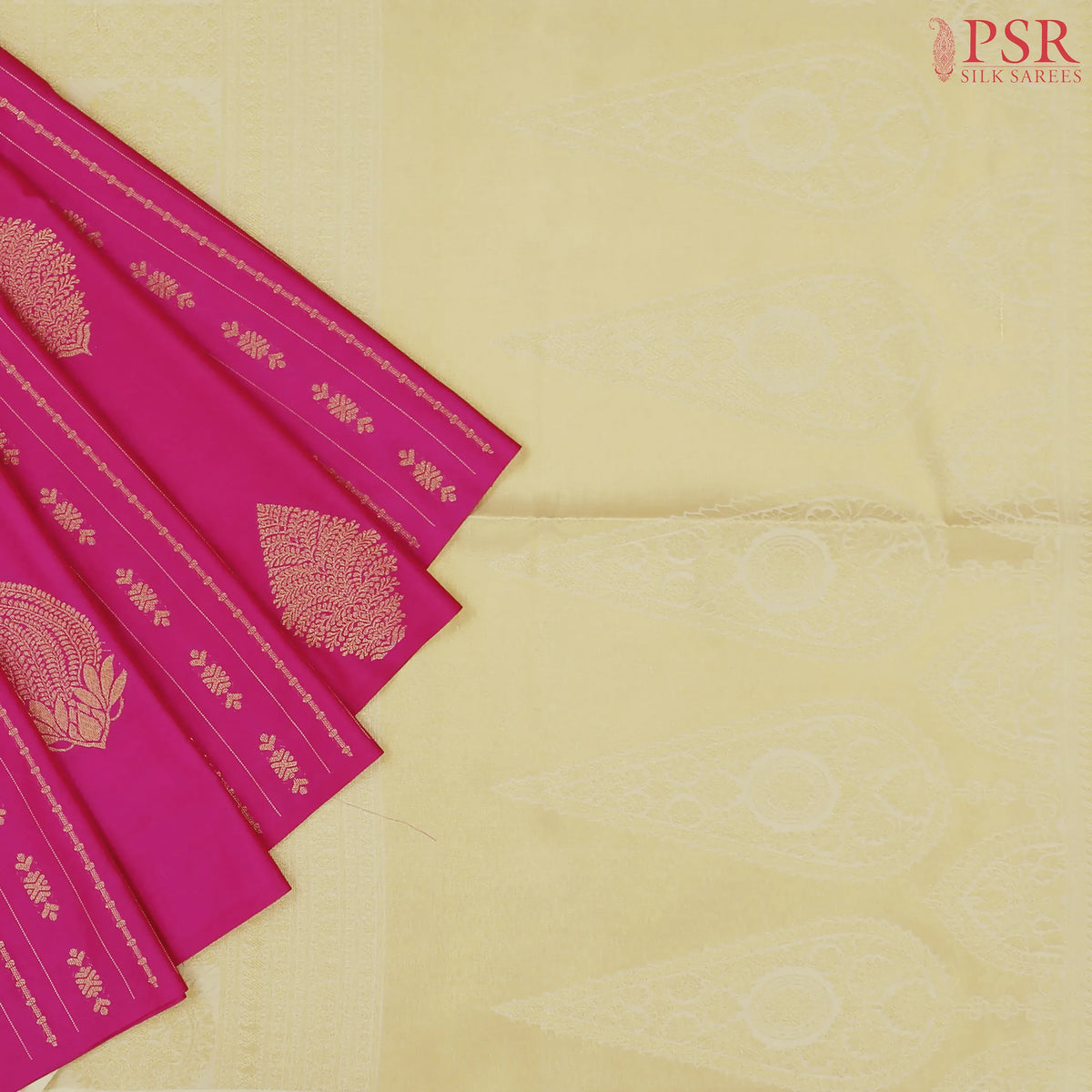 Magenta Pink Soft Art Silk Saree