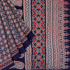 Indigo Blue Modal Silk Saree