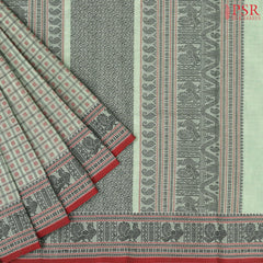 Laurel Green Kalakshetra Kovai Cotton Saree