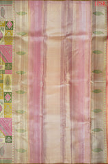 Tricolor Kanchipuram Jacquard Tissue Silk Saree