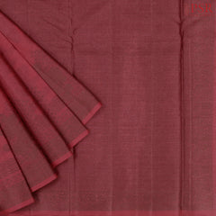 Crimson Banaras Tussar Silk Saree