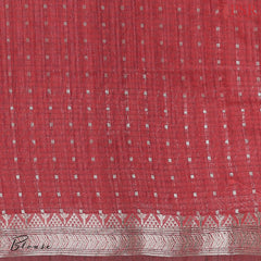 Affair Purple Semi Tussar Embroidery Saree