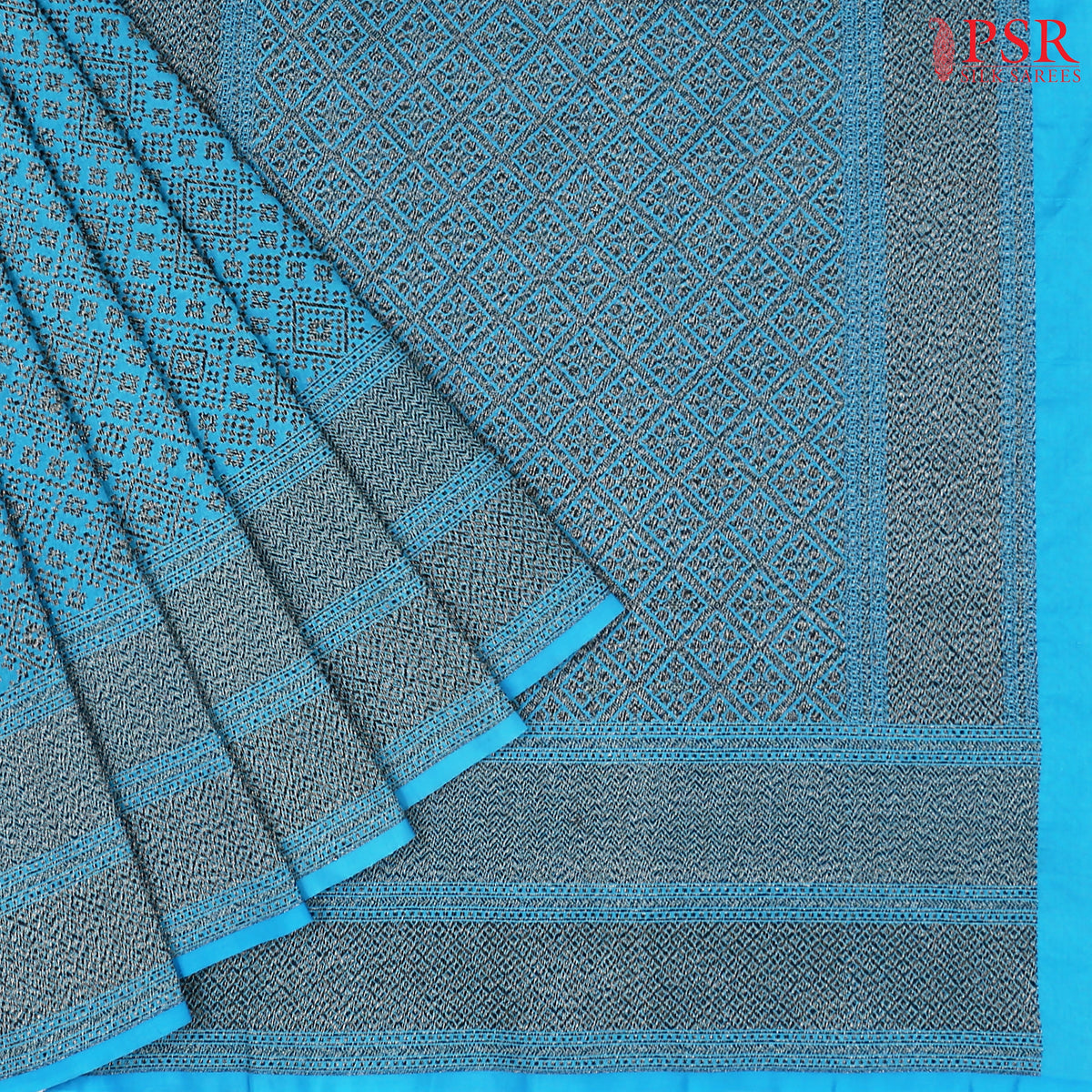 Capri Blue Summer Silk Saree