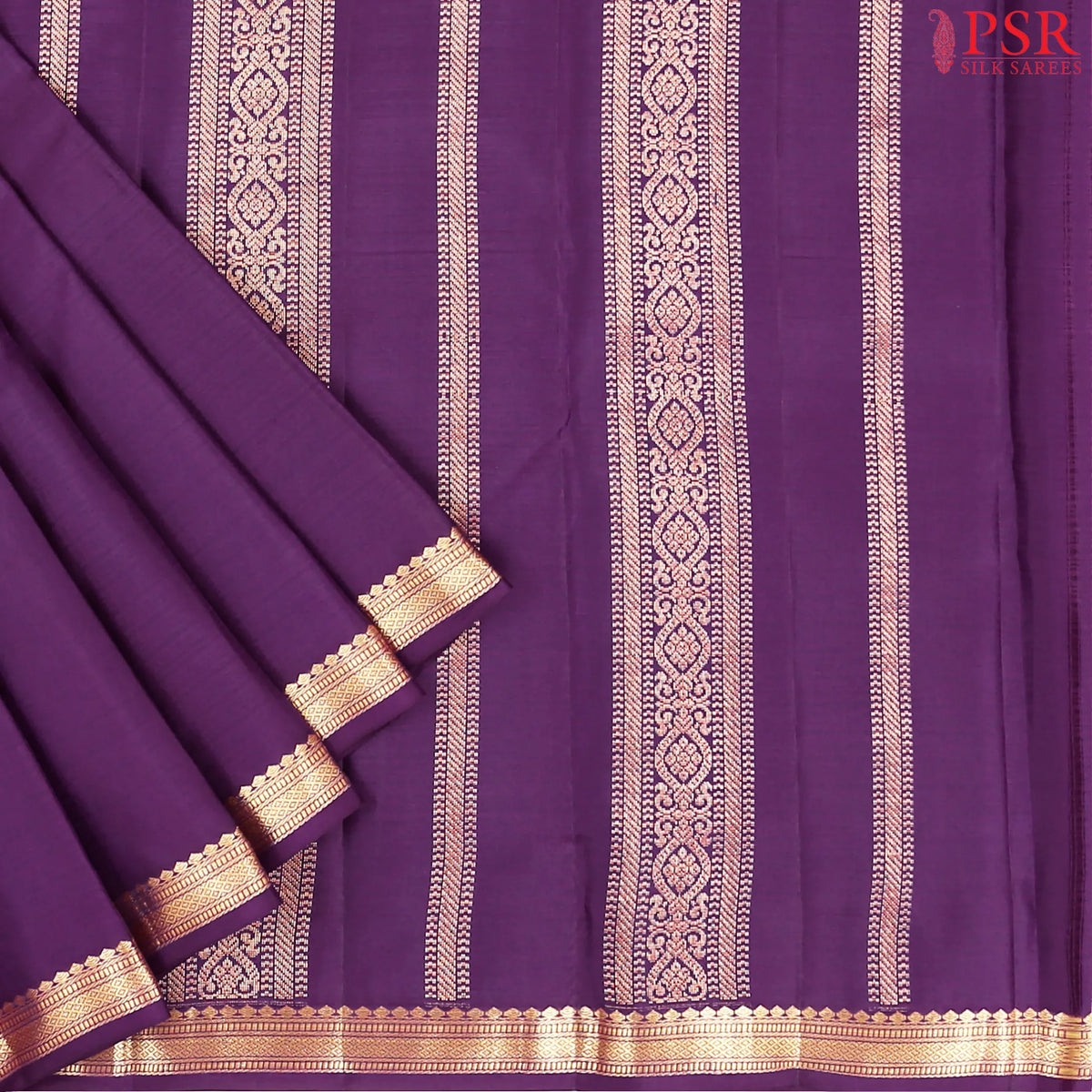 Eminence Purple Arani Silk Saree