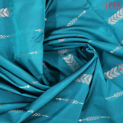 Teal Blue Soft Art Silk Saree
