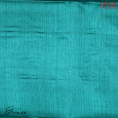Pine Green Banaras Tussar Silk Saree