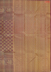 Dark Burgundy Bridal Kanchipuram Silk Saree