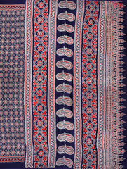 Indigo Blue Modal Silk Saree