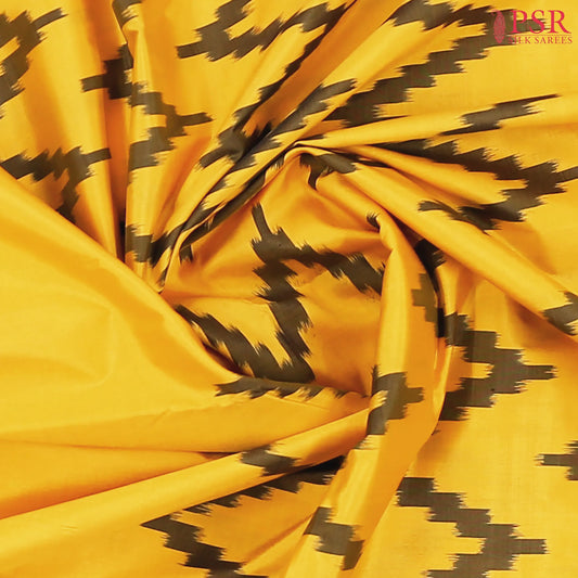 Yellow Pochampally Silk Saree